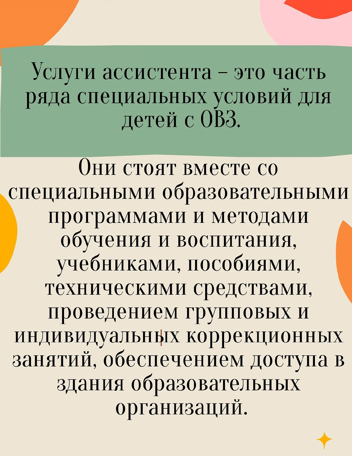 На какое сопровождение может рассчитывать особенный ребенок в школе? 
